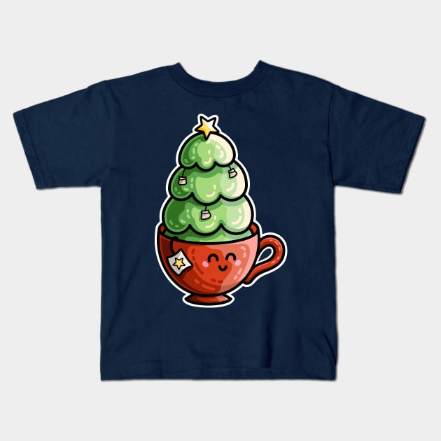 Christmas Tea Kids T-Shirt by freeves